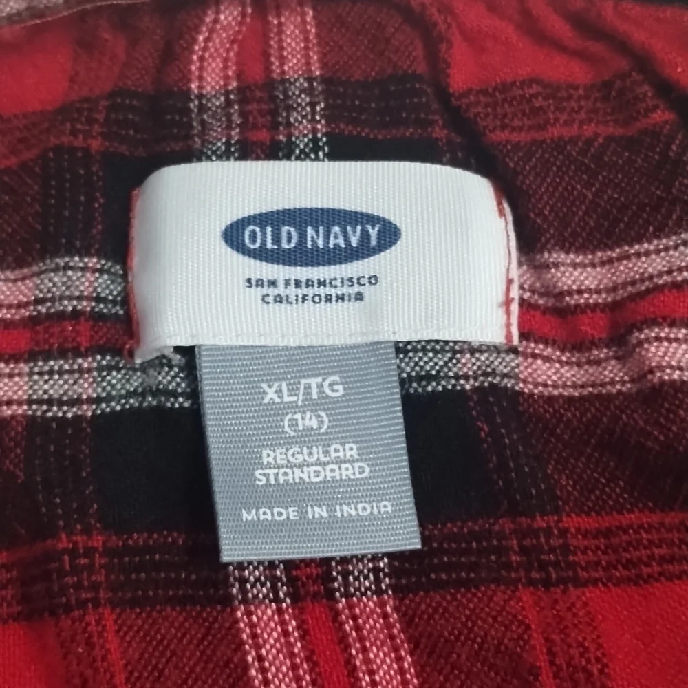 Girls Old Navy red plaid dress
